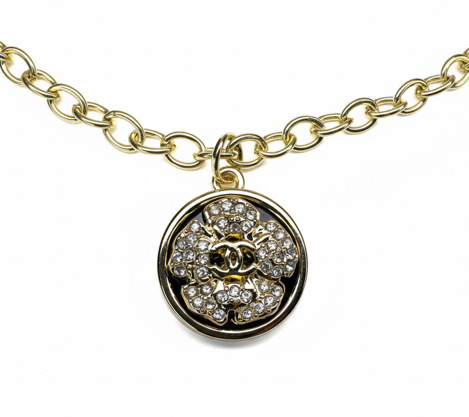 CC Diamond Flower Necklace