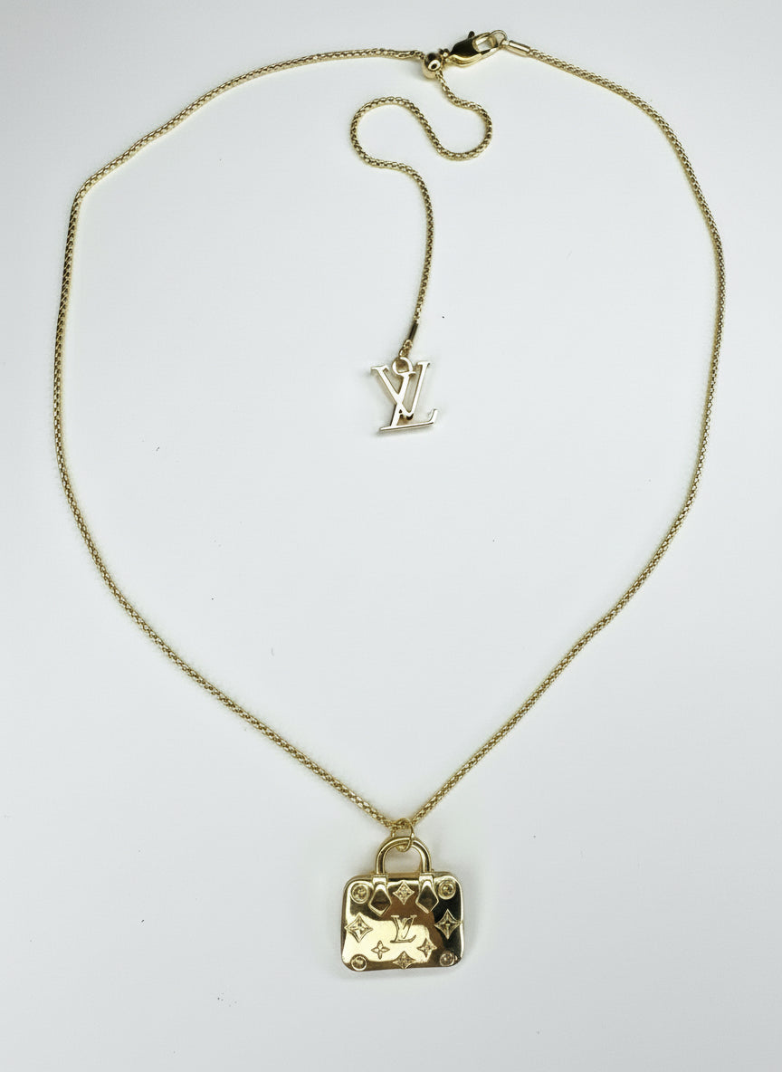 Double LV Charm Necklace