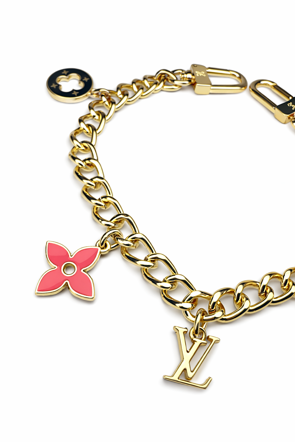 LV Double Clip Bag Charm