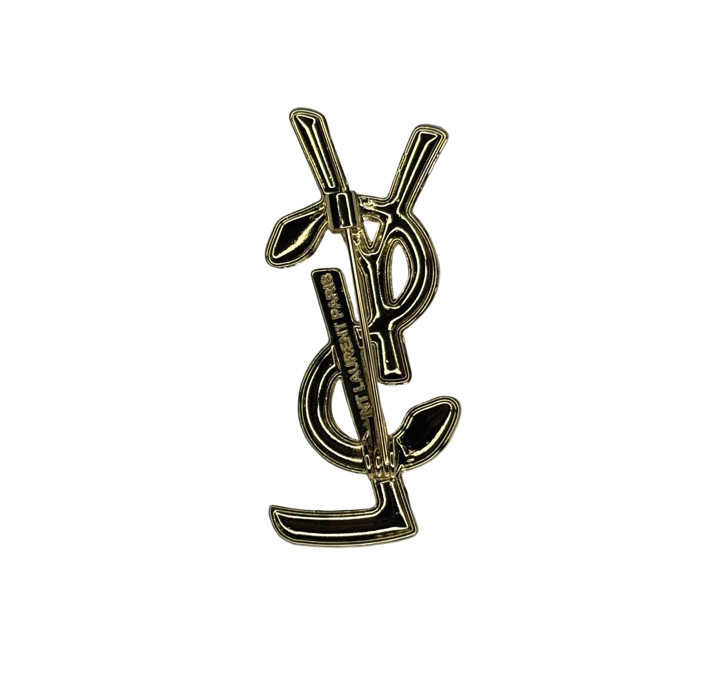 Double Headed YSL Brooch
