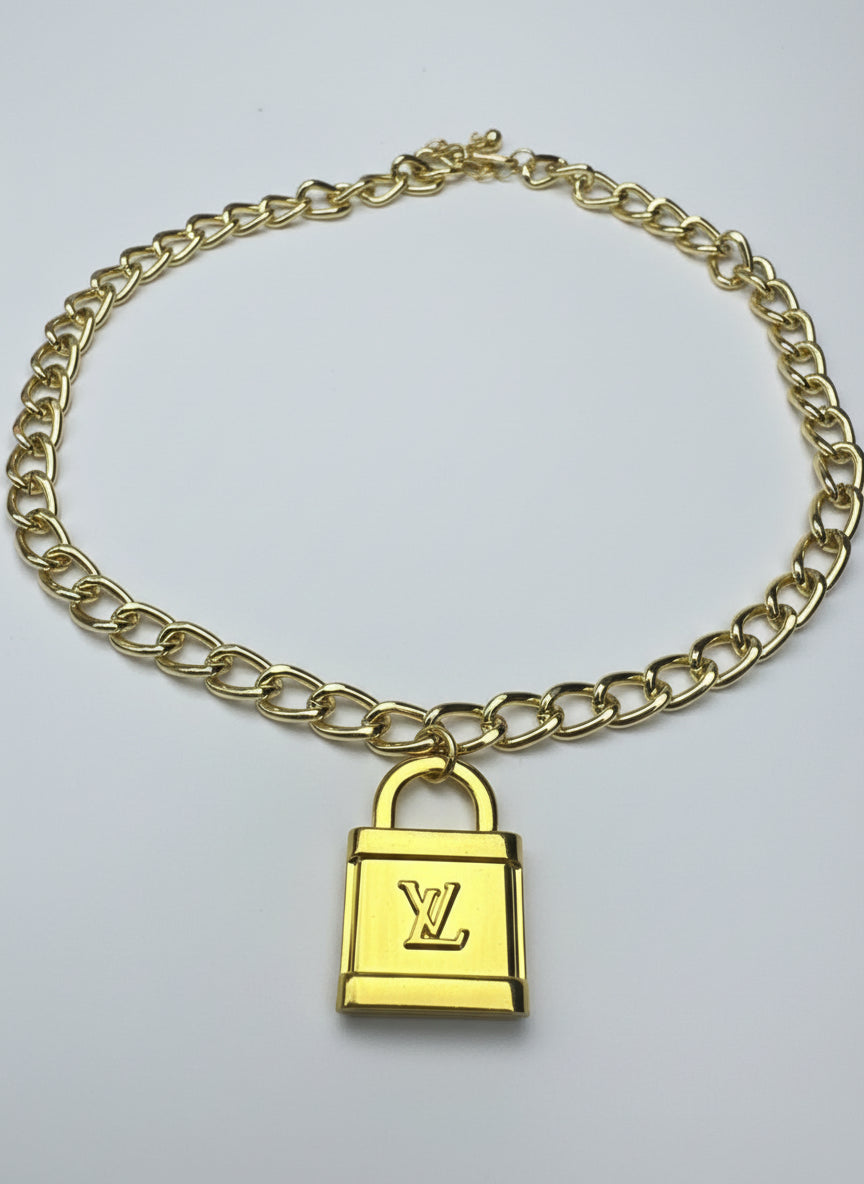 LV Lock Necklace