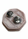 Engraved Versace Studs