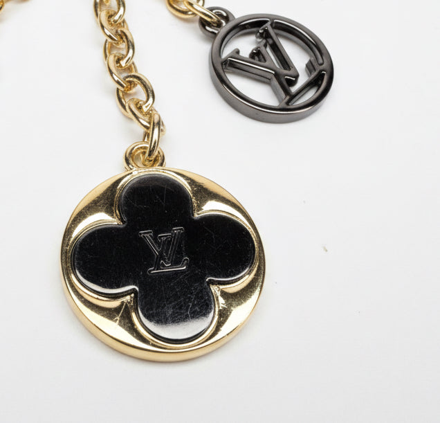 Two Tone LV Bag Charm