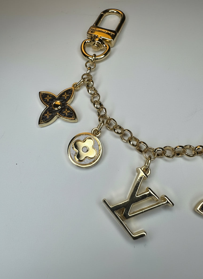 LV Double Sided Bag Charm