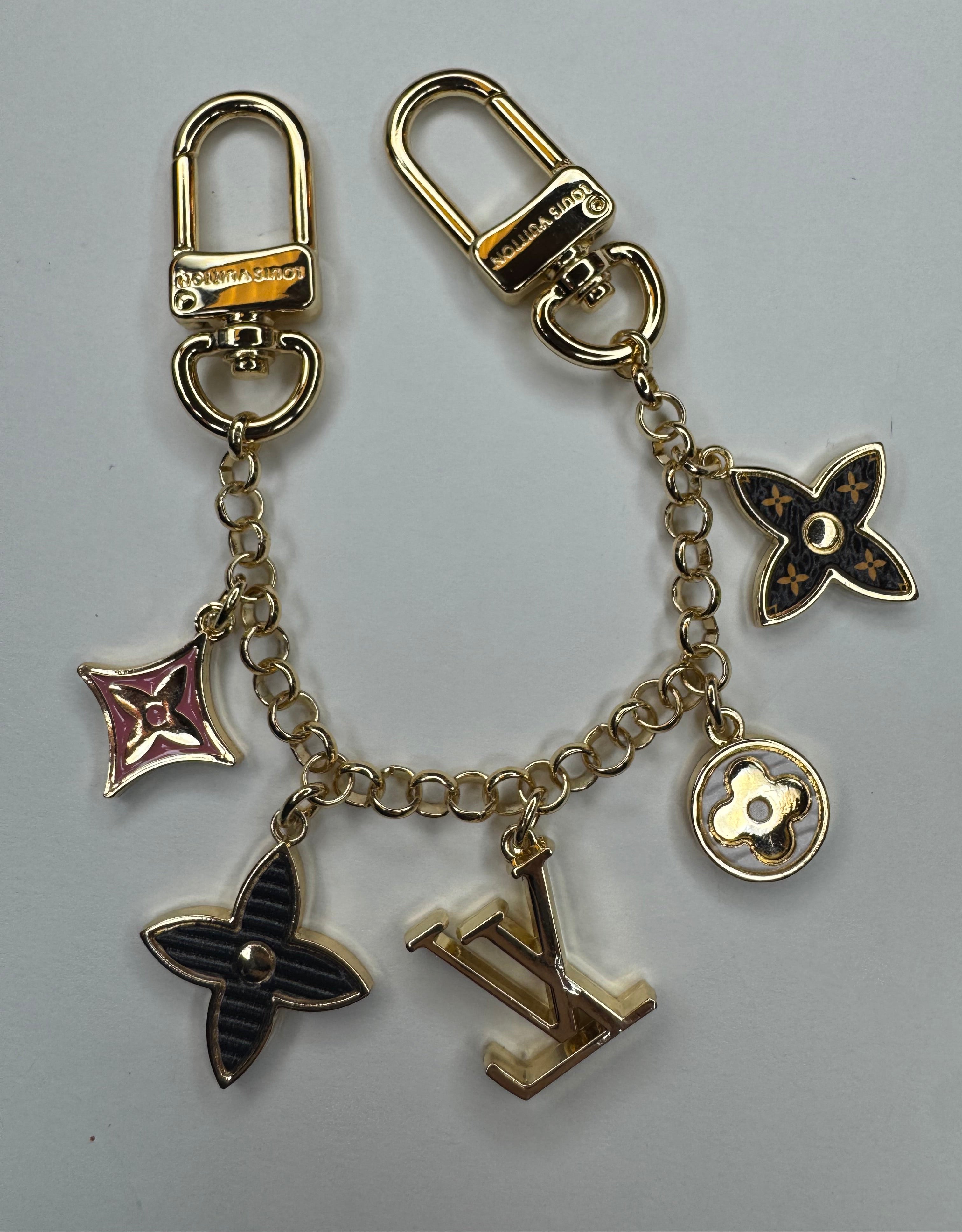 LV Double Sided Bag Charm