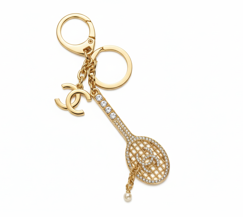 CC Tennis Racket Bag Charm