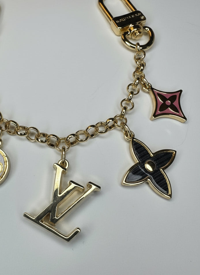 LV Double Sided Bag Charm