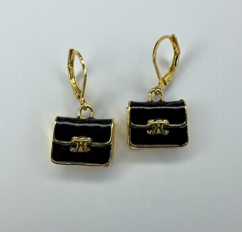 Celine Purse Earrings