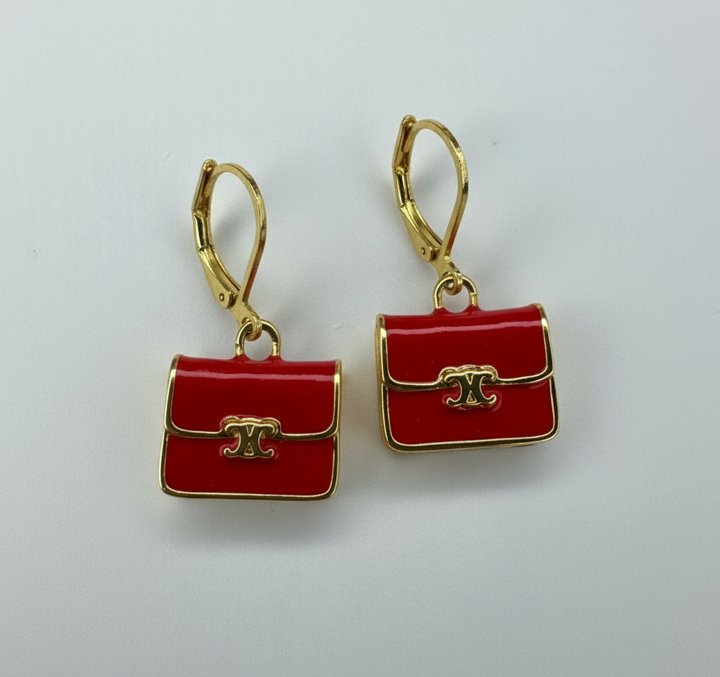 Celine Purse Earrings