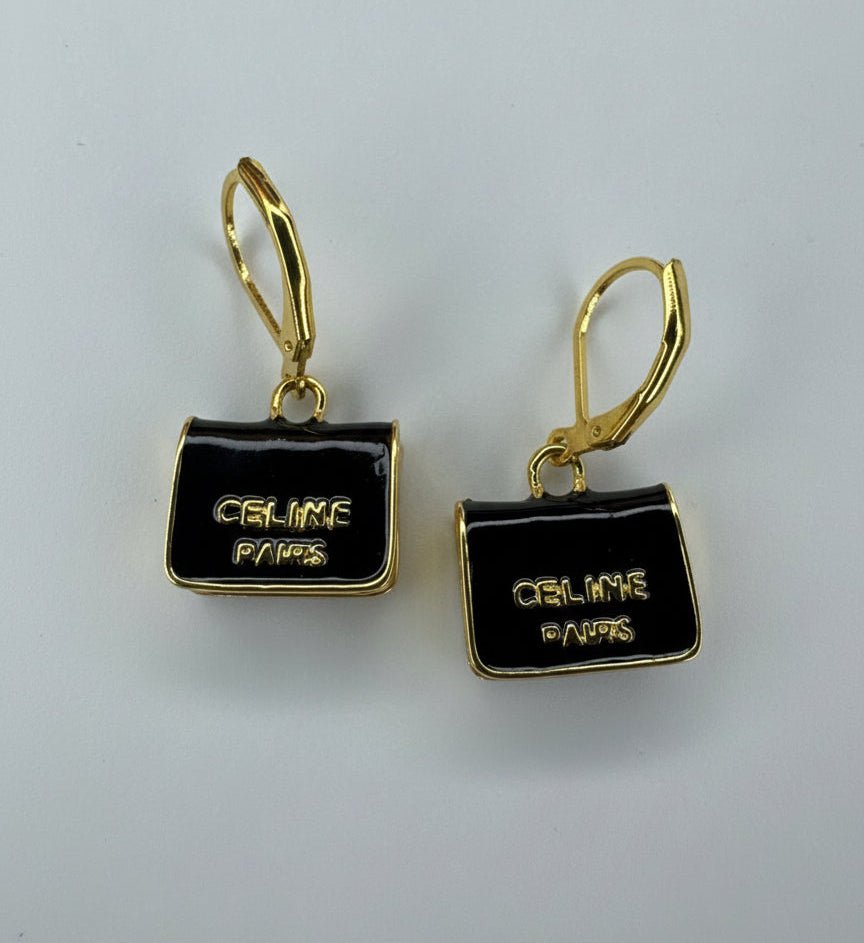 Celine Purse Earrings