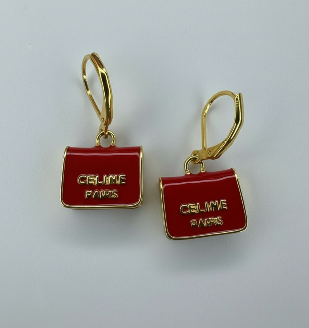 Celine Purse Earrings