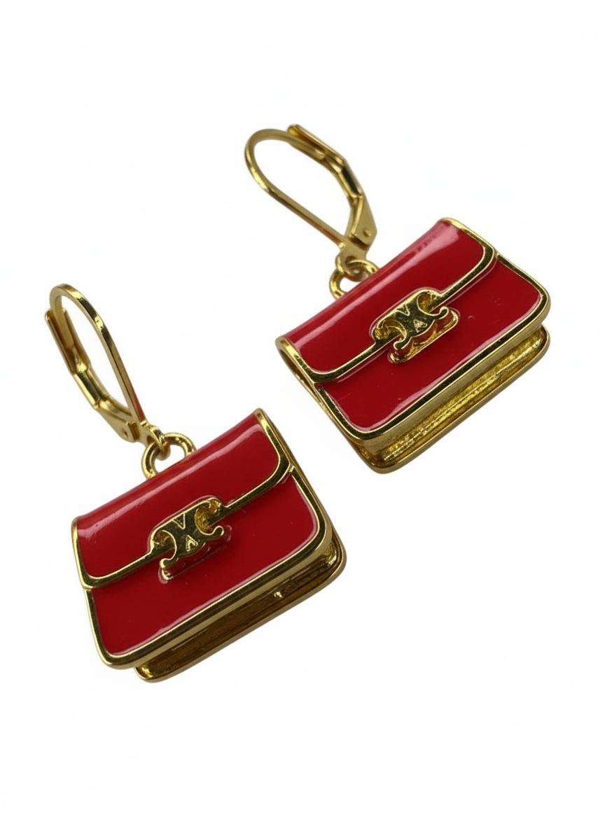 Celine Purse Earrings