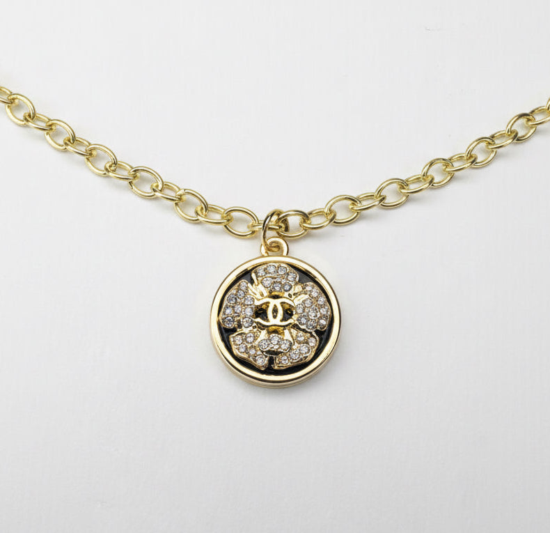 CC Diamond Flower Necklace