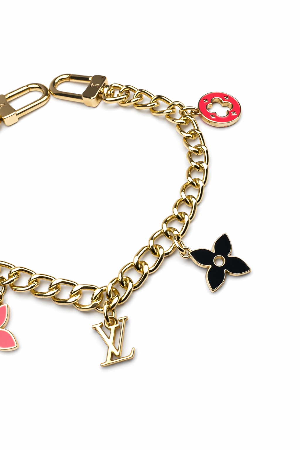 LV Double Clip Bag Charm